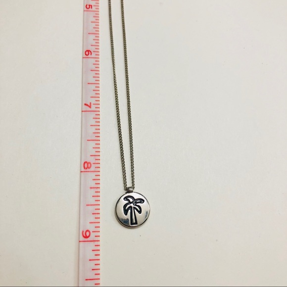Palm tree silver necklace - Picture 4 of 6